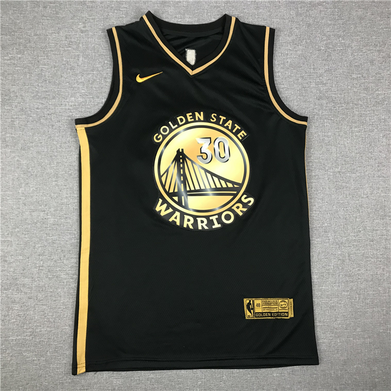 Men's Golden State Warriors Stephen Curry Fanatics Branded Black Swingman Jersey