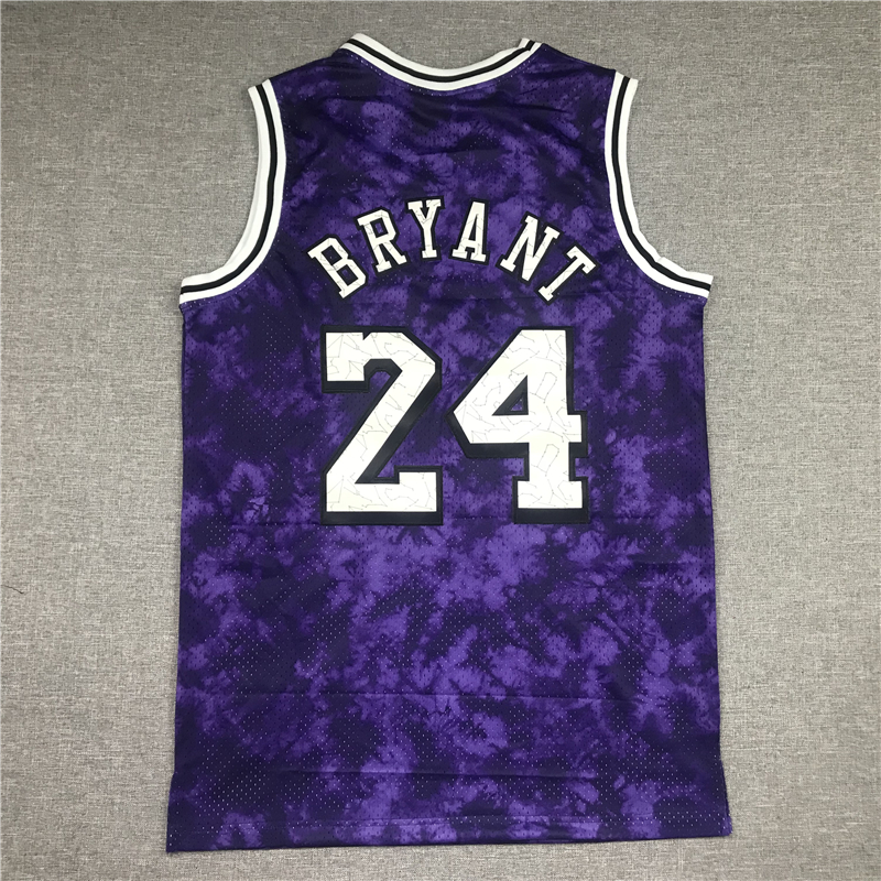 Men's Los Angeles Lakers Kobe Bryant #24 Purple Galaxy Swingman Jersey