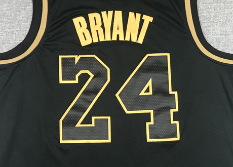 Men's Los Angeles Lakers Kobe Bryant #24 NBA Black Swingman Player Jersey