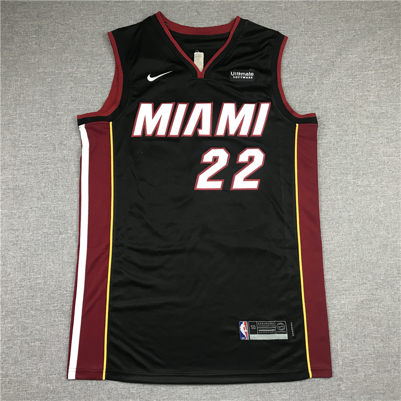 Men's Miami Heat Jimmy Butler #22 Black 2022/23 Swingman Jersey - Icon Edition