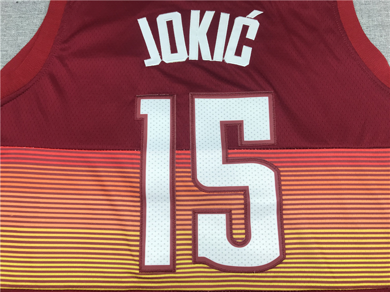 Men's Denver Nuggets Nikola Jokic Red Swingman Player Jersey