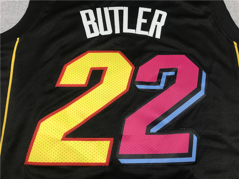 Men's Miami Heat Jimmy Butler #22 Black Swingman Player Jersey - City Edition
