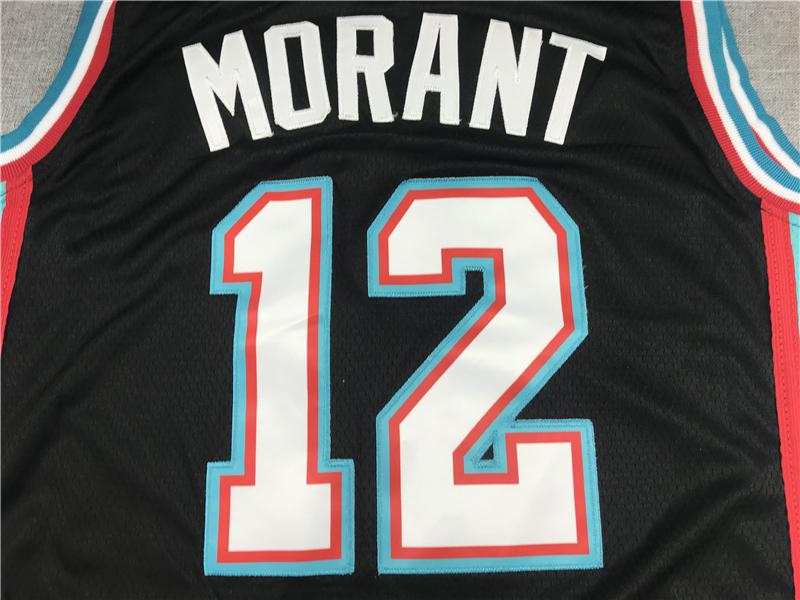 Men's Memphis Grizzlies Ja Morant #12 Black Classics Swingman Jersey