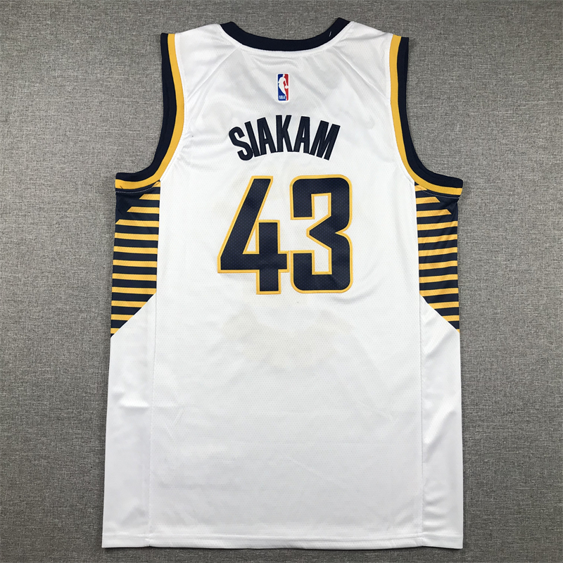 Men's Indiana Pacers Pascal Siakam #43 White Swingman Jersey - Association Edition