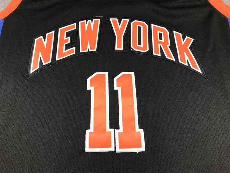 Men's New York Knicks Jalen Brunson #11 Black 2022/23 Swingman Jersey - City Edition