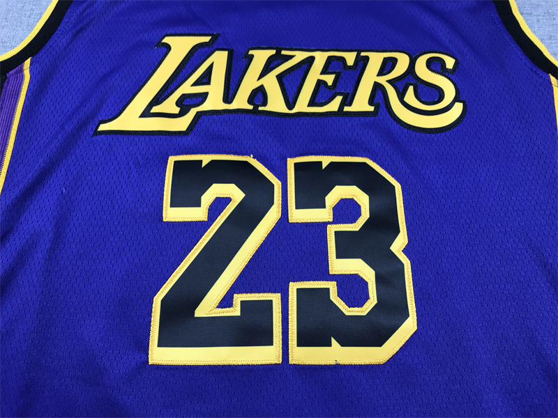 Men's Los Angeles Lakers LeBron James #23 Purple Swingman Jersey - Statement Edition