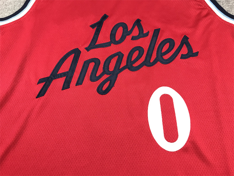 Men's LA Clippers Russell Westbrook #0 Red Swingman Player Jersey