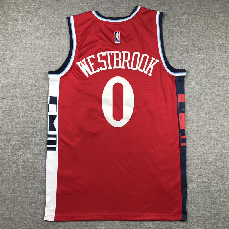 Men's LA Clippers Russell Westbrook #0 Red Swingman Player Jersey
