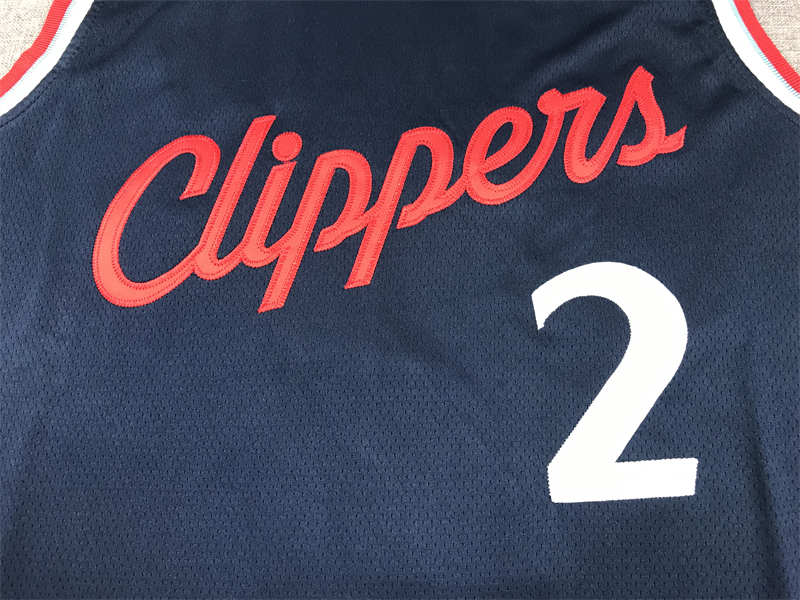 Men's LA Clippers Kawhi Leonard #2 Navy Swingman Player Jersey