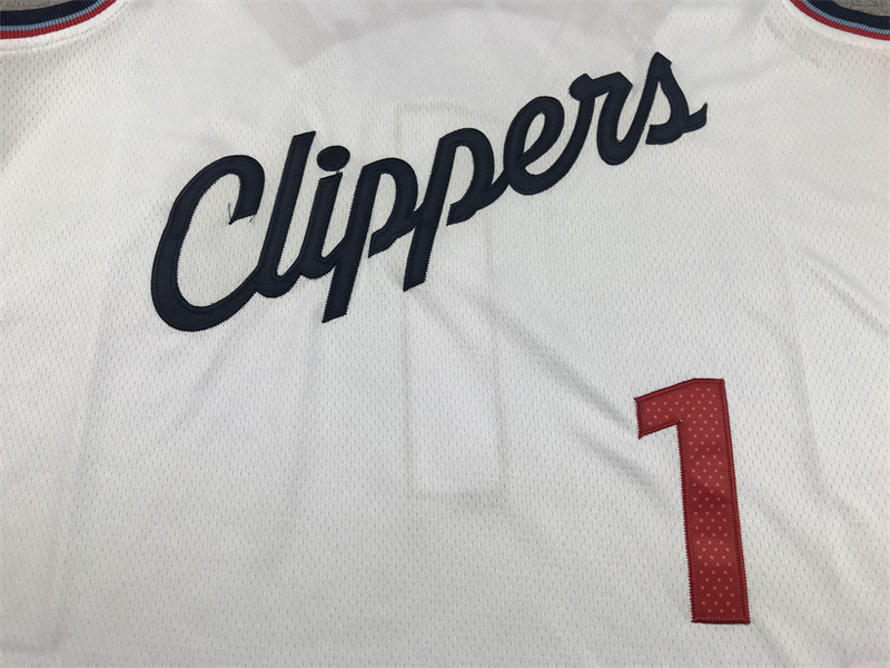 Men's LA Clippers James Harden #1 White Swingman Player Jersey