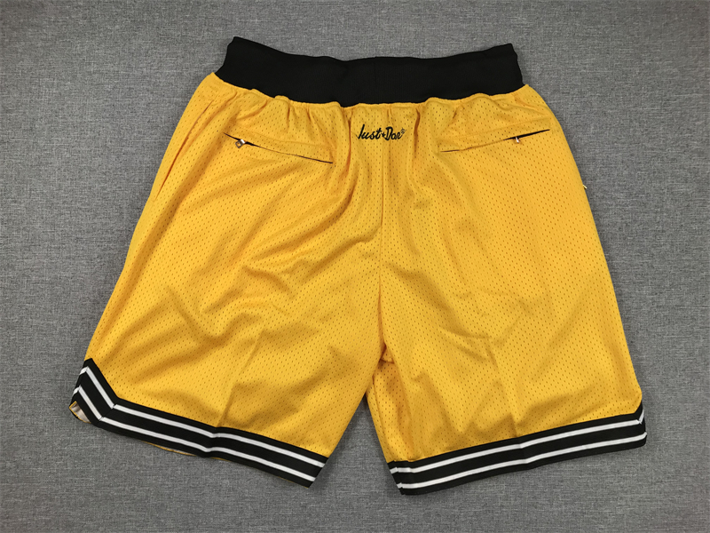 Men's Pittsburgh Steelers Yellow Pocket Shorts