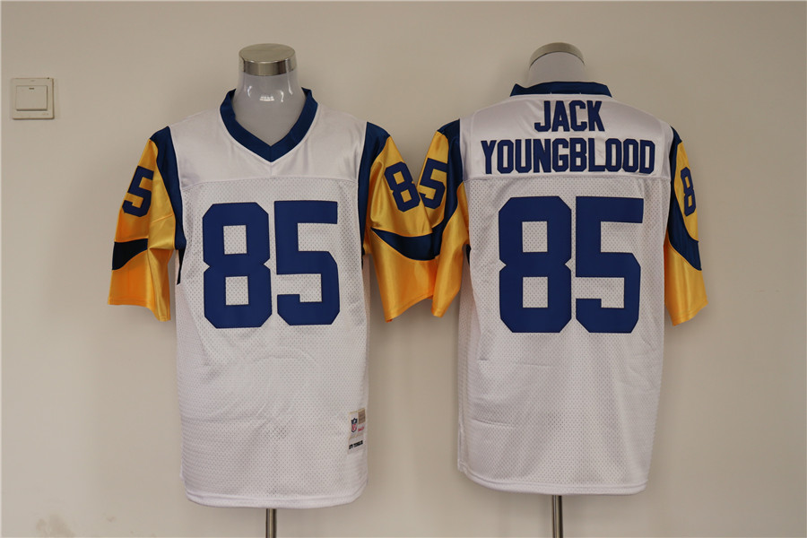 Men's San Louis Rams Jack Youngblood Mitchell & Ness White Legacy Replica Jersey