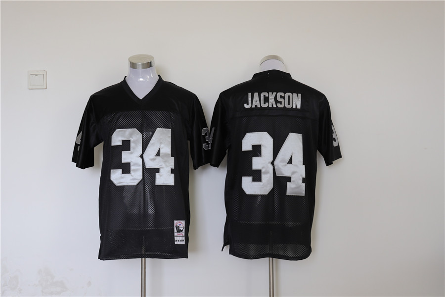 Men's Oakland Raiders Bo Jackson Mitchell & Ness Black Legacy Replica Jersey