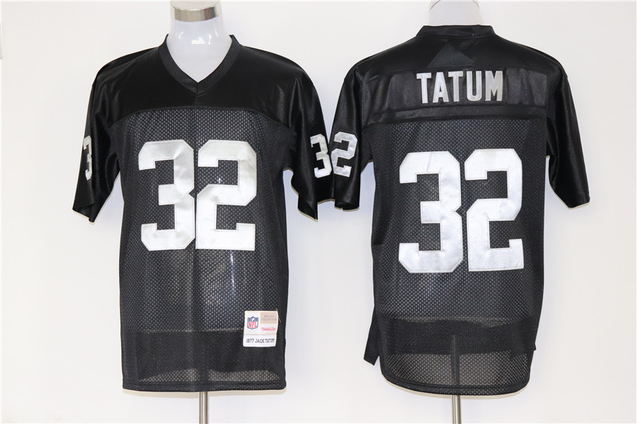 Men's Oakland Raiders Jack Tatum Mitchell & Ness Black Legacy Replica Jersey