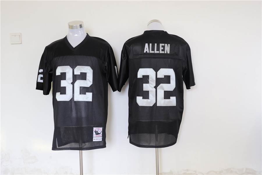 Men's Oakland Raiders Marcus Allen Mitchell & Ness Black Legacy Replica Jersey