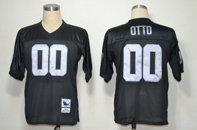 Men's Oakland Raiders Jim Otto Mitchell & Ness Black Legacy Replica Jersey