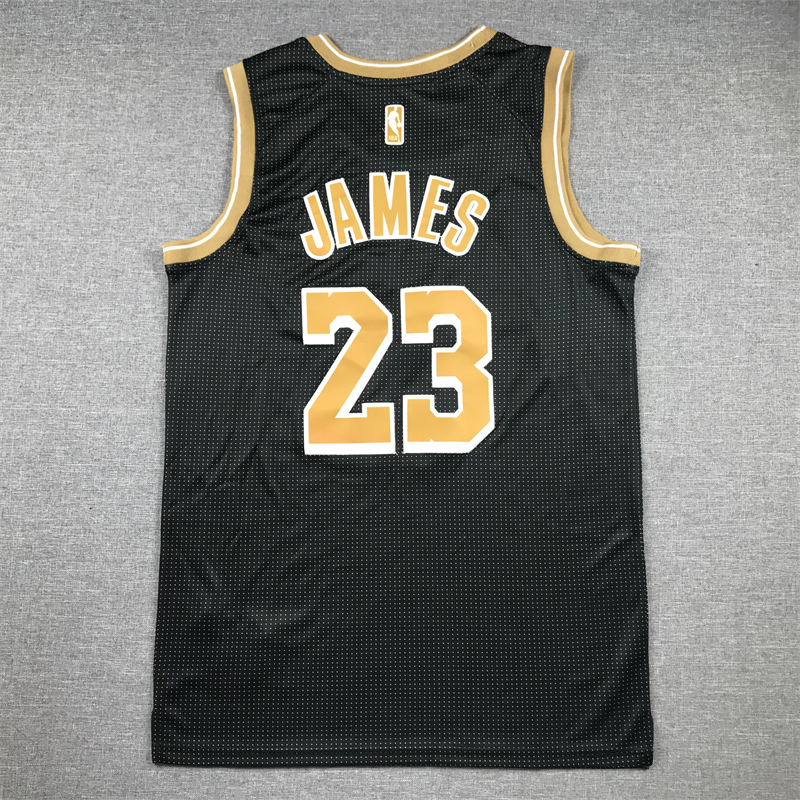 Men's Los Angeles Lakers LeBron James #23 Black Select Series Swingman Jersey