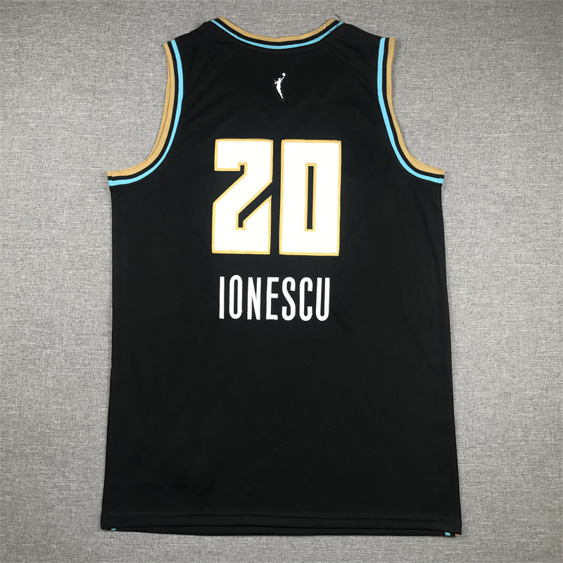 Men's New York Liberty Sabrina Ionescu #20 Black Basketball Jersey