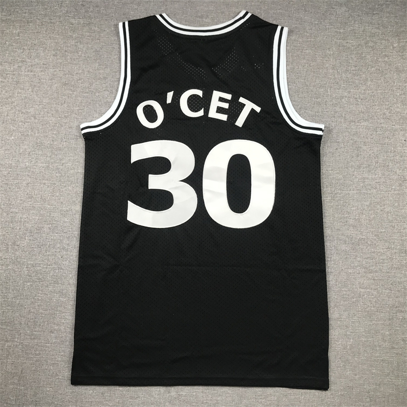 Men's Perc O'Cet #30 Movie Black Basketball Jersey