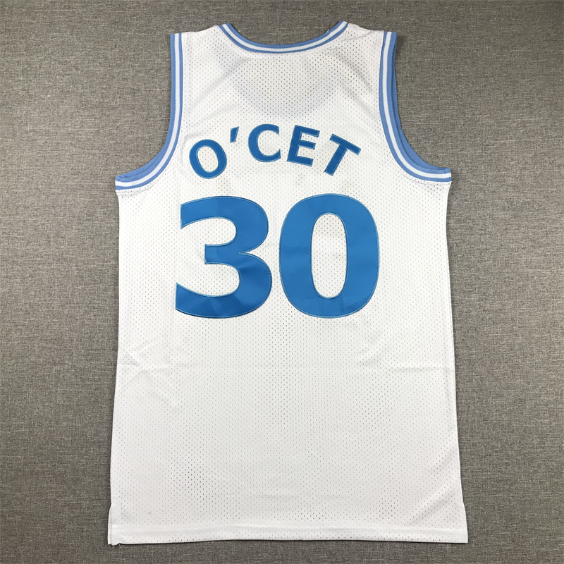 Men's Perc O'Cet #30 Movie White Basketball Jersey