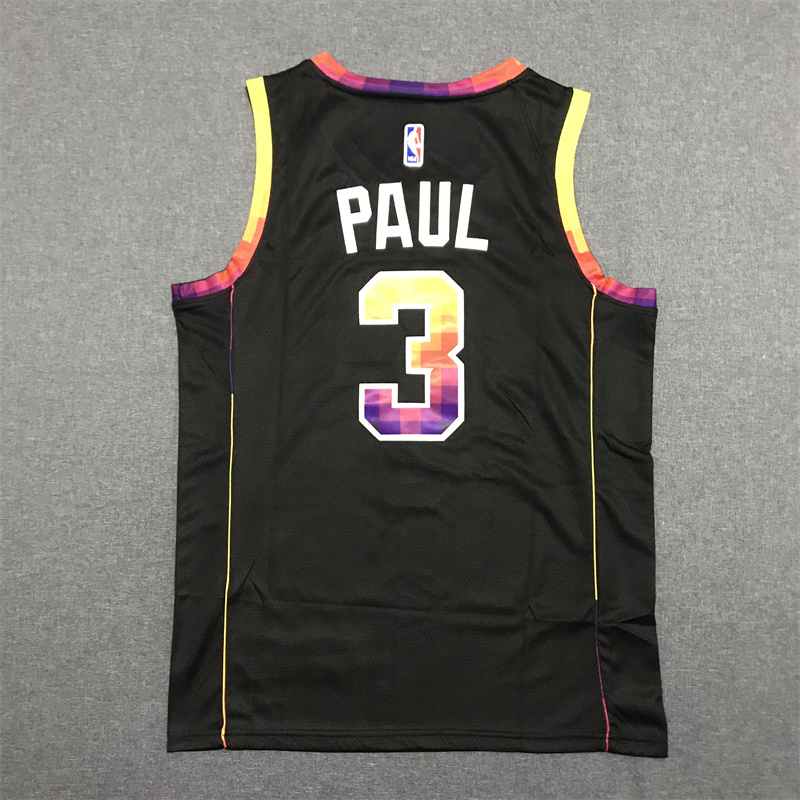 Men's Phoenix Suns Chris Paul #3 Black Swingman Jersey - Statement Edition