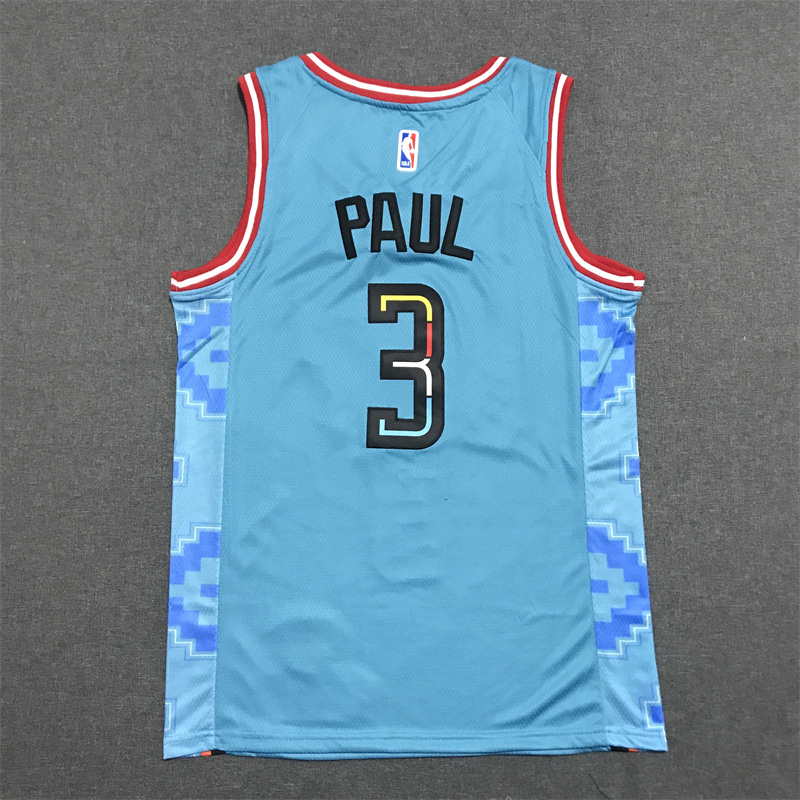Men's Phoenix Suns Chris Paul #3 Turquoise 2022/23 Swingman Jersey - City Edition