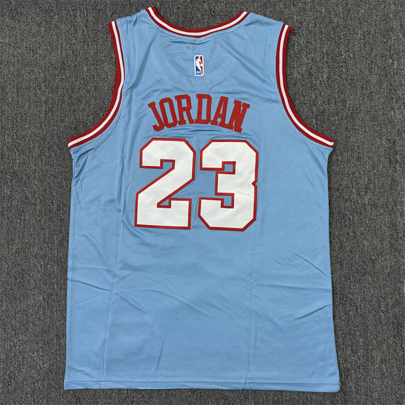 Men's Chicago Bulls Michael Jordan #23 Blue Swingman Jersey