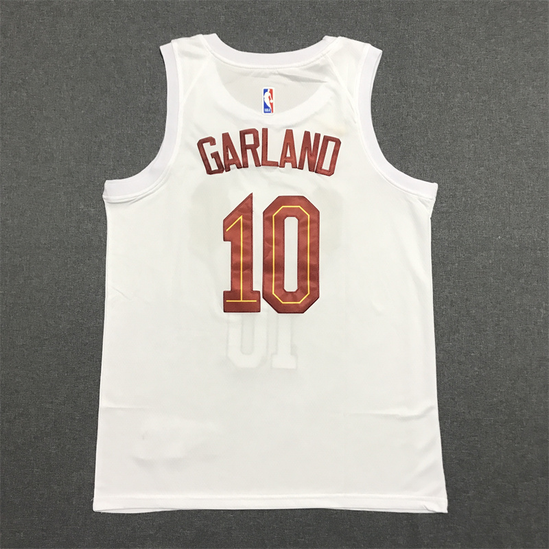 Men's Cleveland Cavaliers Darius Garland #10 White Swingman Jersey - Association Edition
