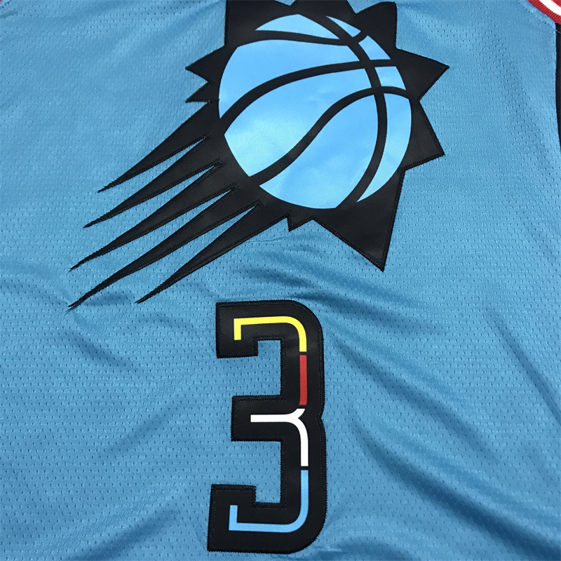 Men's Unisex Phoenix Suns Chris Paul #3 Turquoise 2022/23 Swingman Jersey - City Edition