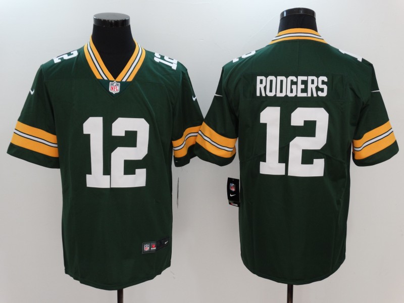 Men's Green Bay Packers #12 Aaron Rodgers Home Game Jersey