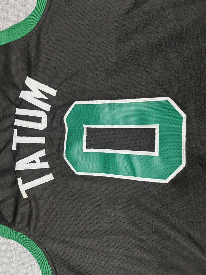 Men's Boston Celtics Jayson Tatum #0 Black Swingman Jersey - Statement Edition