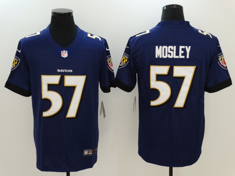 Men's Baltimore Ravens C.J. Mosley #57 Purple Game Player Jersey