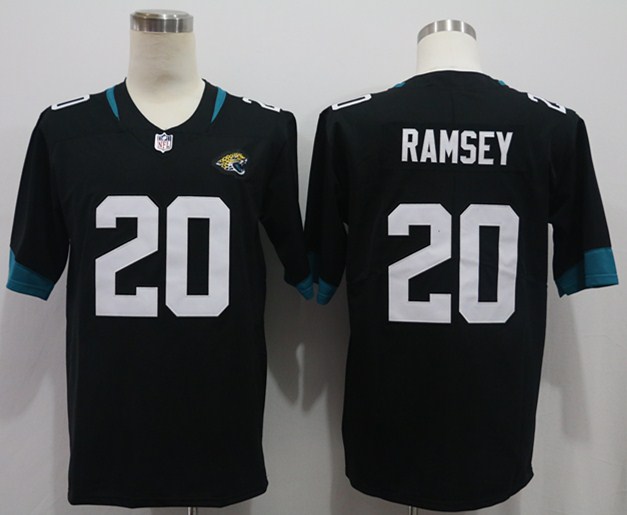 Men's Jacksonville Jaguars Jalen Ramsey #20 Black Game Jersey