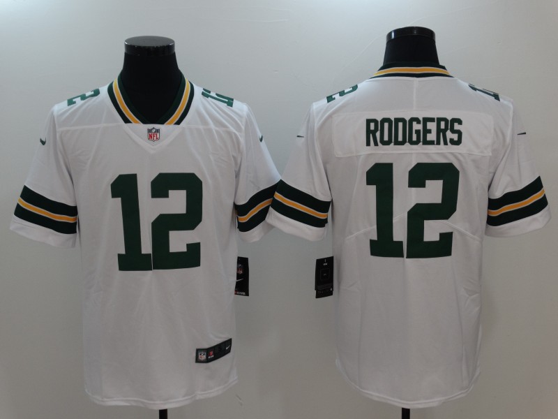 Men's Green Bay Packers #12 Aaron Rodgers Away Game Jersey