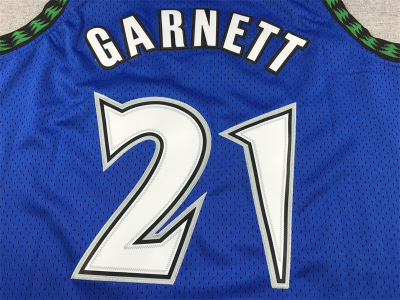 Men's Minnesota Timberwolves #21 Kevin Garnett Hardwood Classics Swingman Jersey