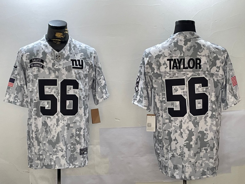 Men's New York Giants Lawrence Taylor #56 Arctic Camo 2024 Salute to Service Retired Player Limited Jersey
