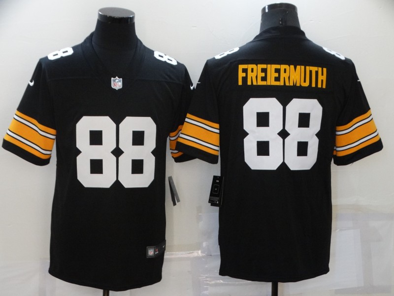 Men's Pittsburgh Steelers Pat Freiermuth #88 Black Player Game Jersey