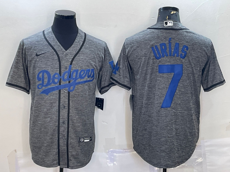 Men's Los Angeles Dodgers Julio Urias Gray Replica Player Jersey