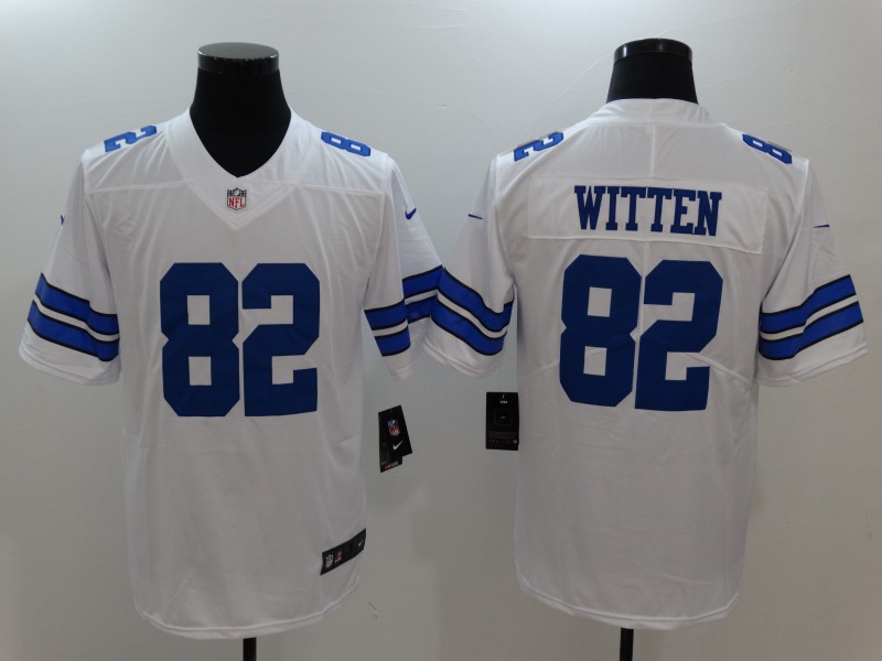 Men's Dallas Cowboys Jason Witten #82 White Limited Game Jersey