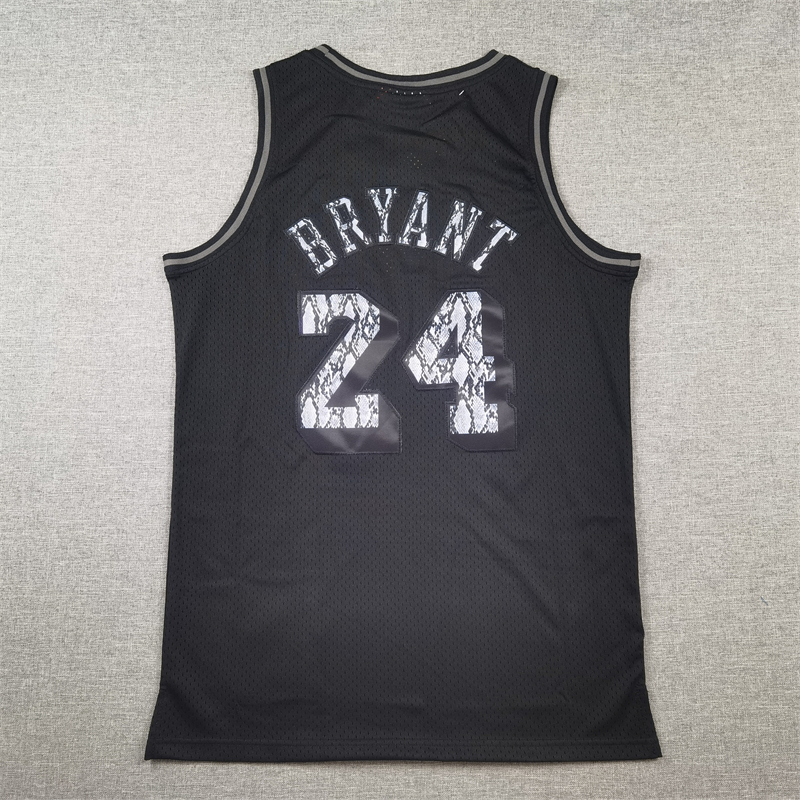 Men's Los Angeles Lakers Kobe Bryant #24 Black 1996/97 Hardwood Classics Swingman Jersey