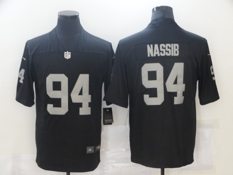 Men's Las Vegas Raiders Carl Nassib #94 Black Game Jersey