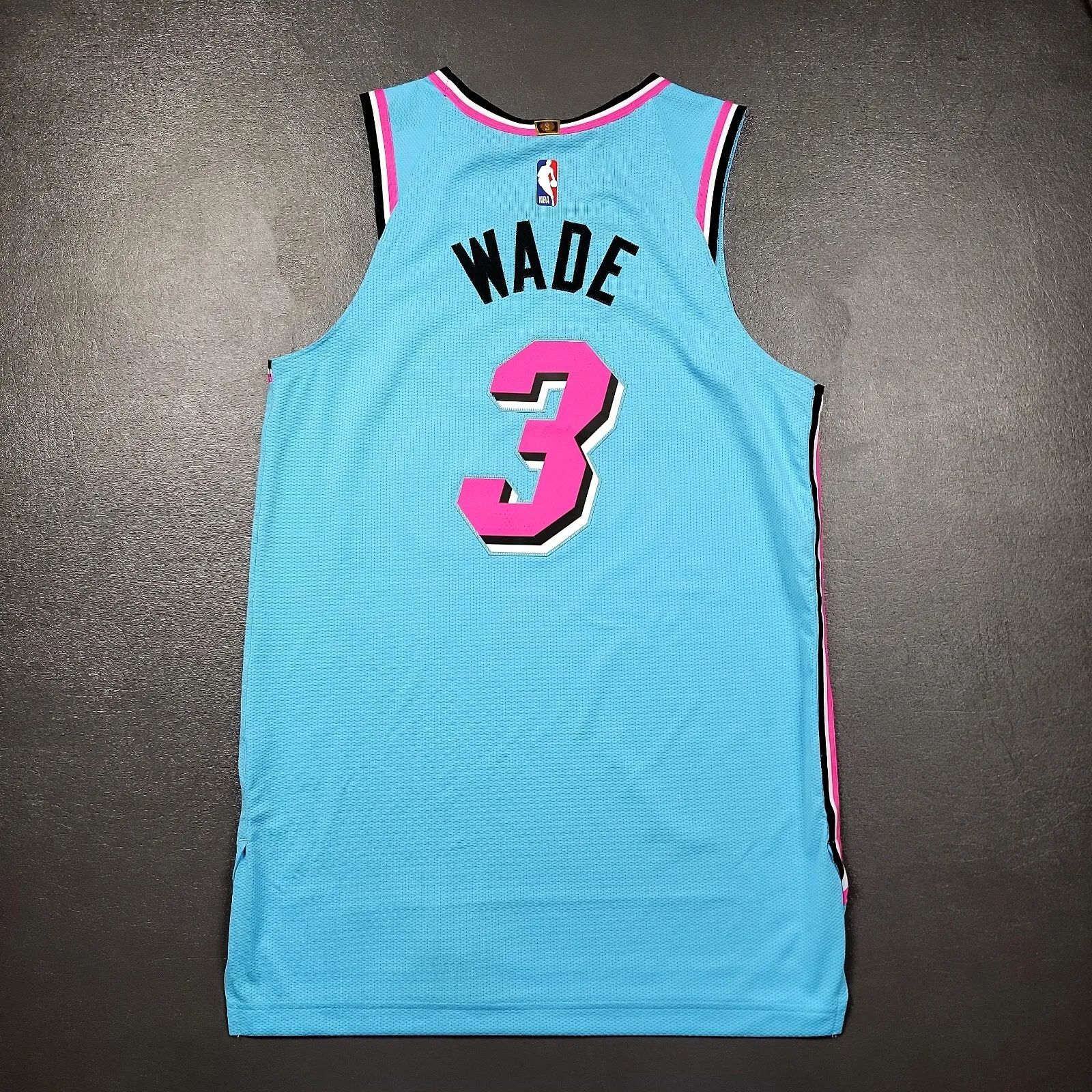 Men's Miami Heat Dwyane Wade #3 Blue Swingman Player Jersey
