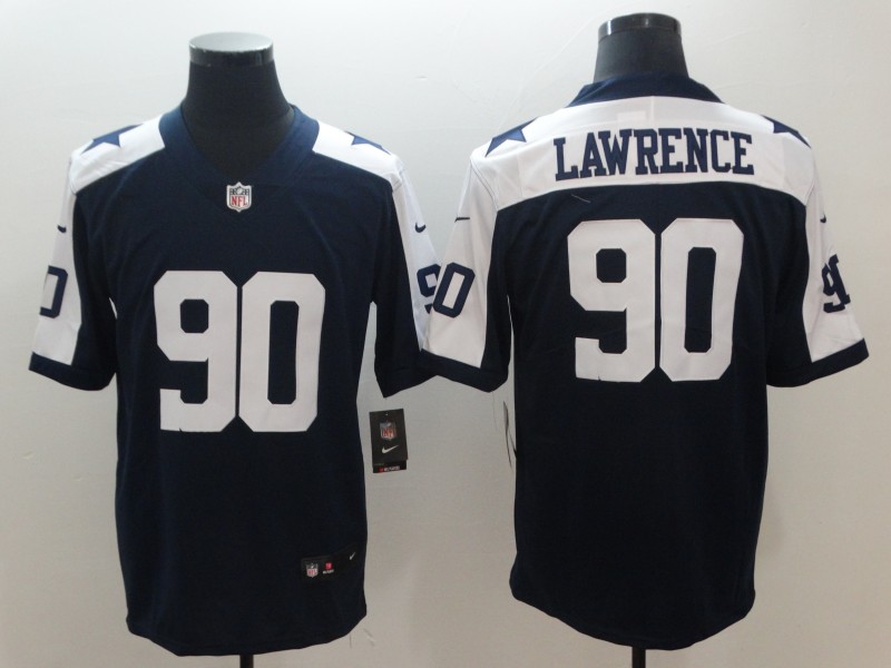 Men's Dallas Cowboys DeMarcus Lawrence #90 Navy Alternate Limited Game Jersey