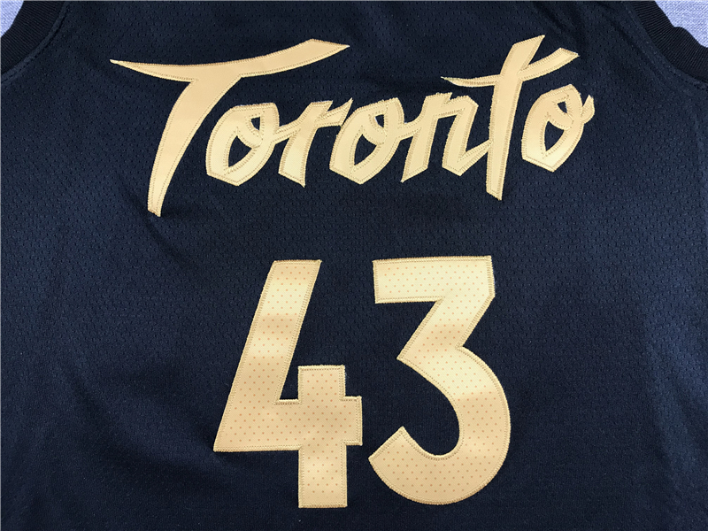 Men's Toronto Raptors Pascal Siakam Black 2020/21 Fast Break Player Jersey