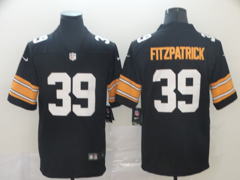 Men's Pittsburgh Steelers Minkah Fitzpatrick #39 Black Player Game Jersey