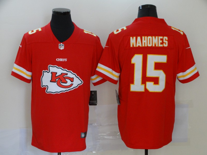 Men's Kansas City Chiefs Patrick Mahomes #15 Red Game Jersey