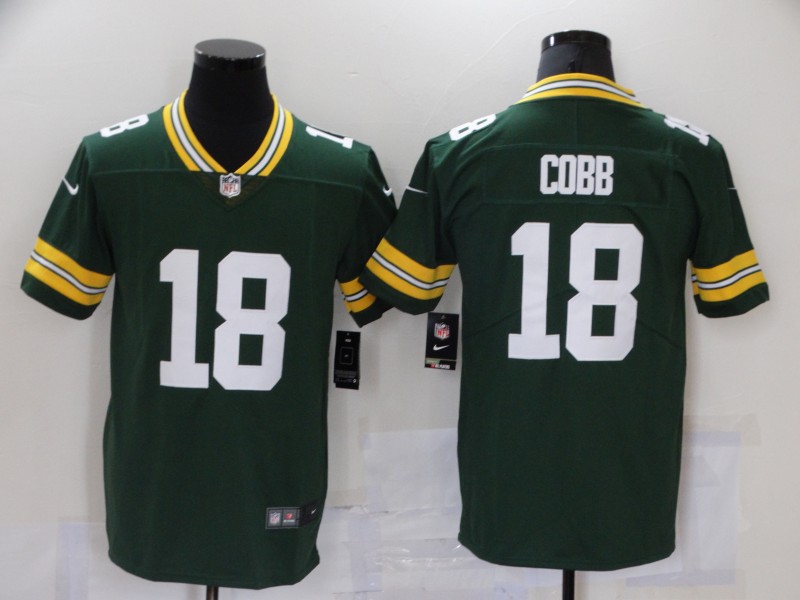 Men's Green Bay Packers Randall Cobb #18 Green Game Jersey