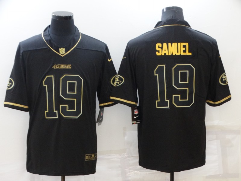 Men's San Francisco 49ers Deebo Samuel #19 Black Game Player Jersey