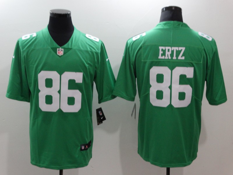 Men's Philadelphia Eagles Zach Ertz #86 Green Player Game Jersey City edition