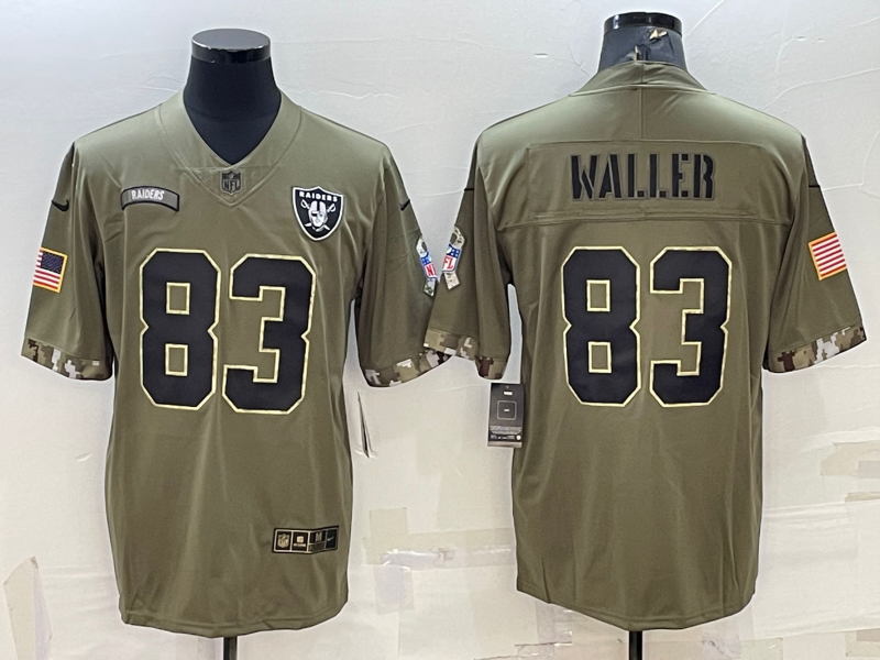 Men's Las Vegas Raiders Darren Waller #83 Olive 2022 Salute